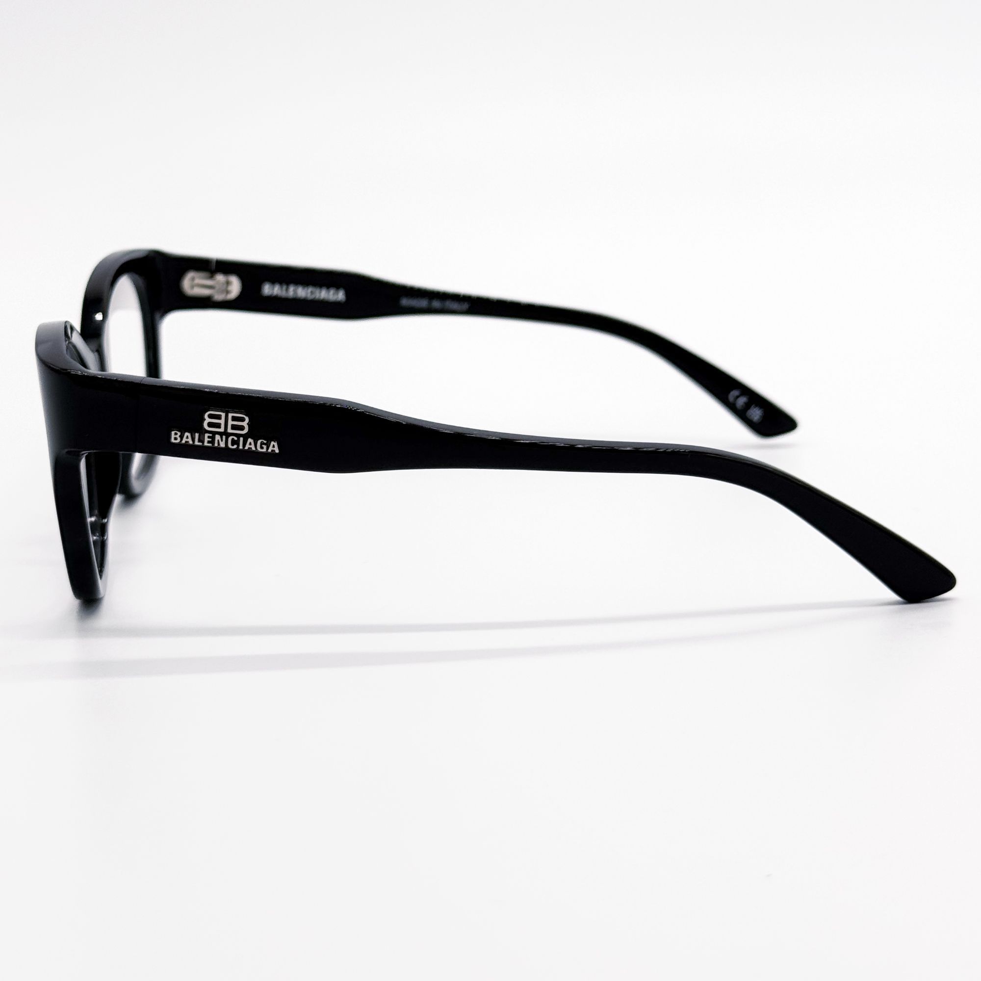 Balenciaga NEW BALENCIAGA EYEGLASSES BB0213O 001 ROUND BLACK WOMEN EYEW Size ONE SIZE - 5 Thumbnail