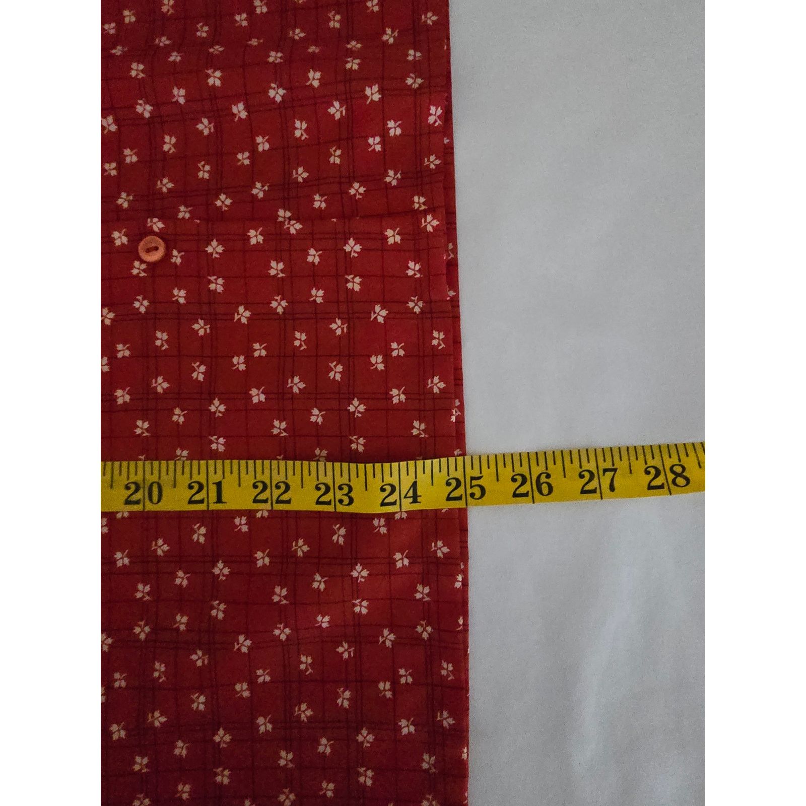Vintage Vintage Tie Neck Blouse Judy Bond Red Floral Polka Dot Shirt Size XL / US 12-14 / IT 48-50 - 12 Thumbnail