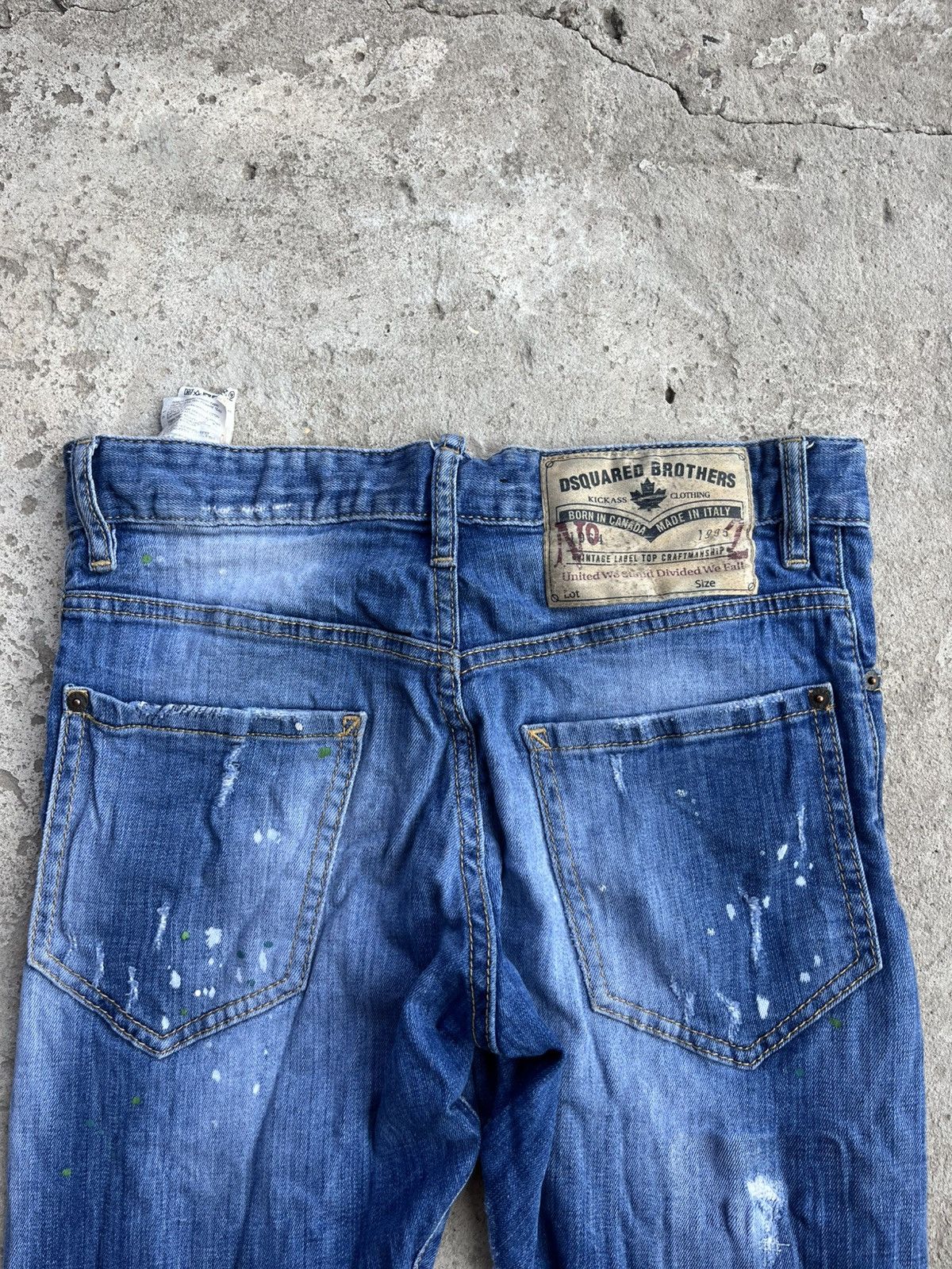 Dsquared2 SS18 Dsquared2 Painted Distressed Slim Fit Jeans Size US 29 - 14 Thumbnail