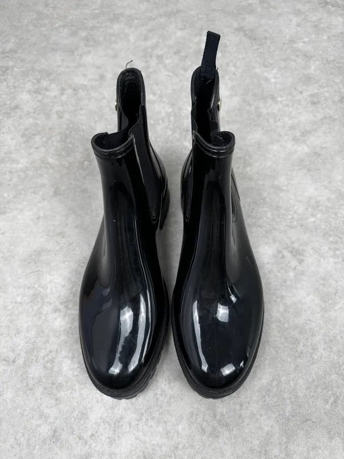 Emporio Armani Emporio Armani Black Leather Boots Size US 8 / EU 41 - 2 Thumbnail
