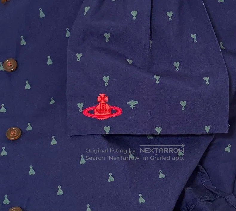 Vivienne Westwood Vivienne Westwood Blue, navy, or dark blue shirt with a bo Size M / US 6-8 / IT 42-44 - 3 Thumbnail