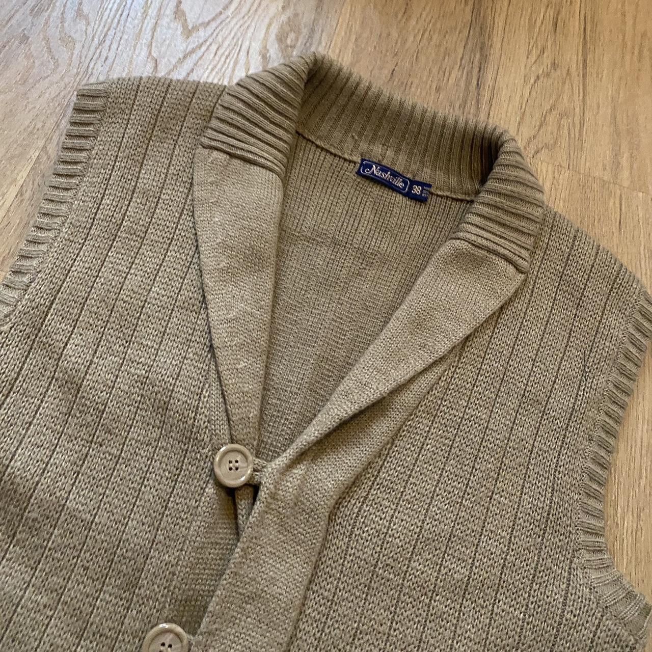Other Tan and brown knitted gilet knitwear Vest Wool Vintage Size US S / EU 44-46 / 1 - 3 Thumbnail