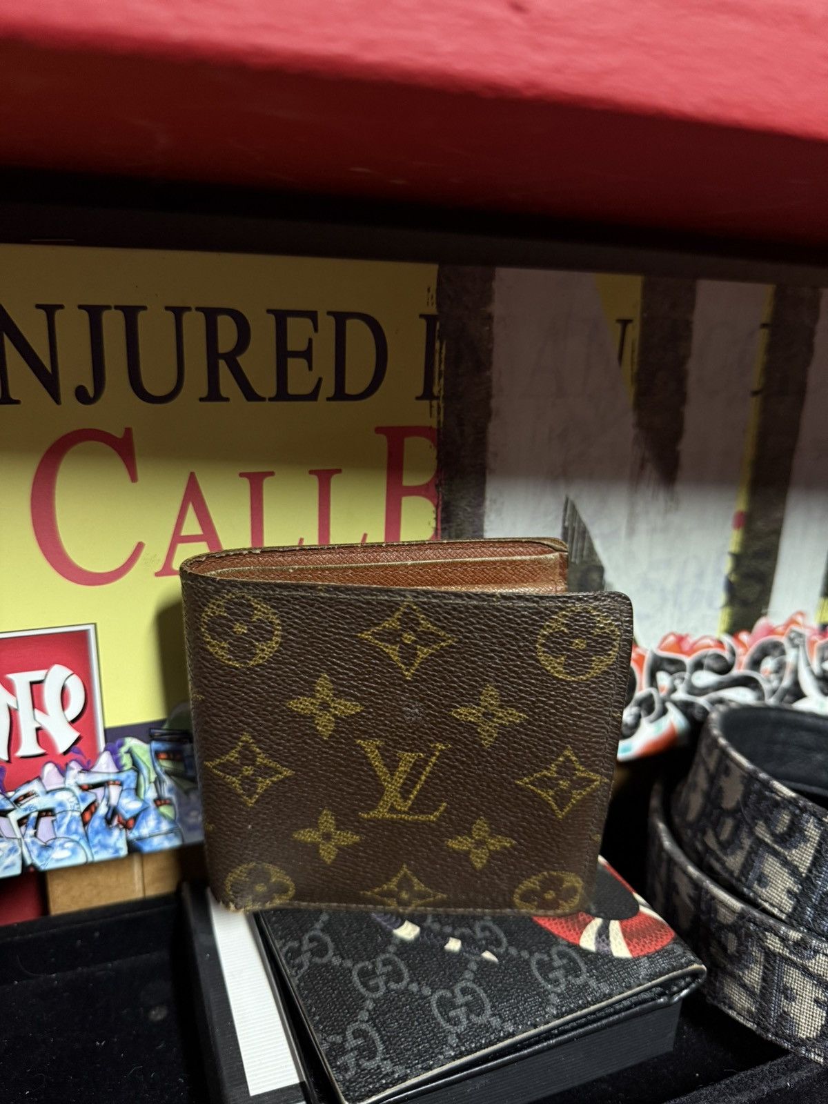 Louis Vuitton Louis Vuitton Monogram Brown Leather Bifold Wallet Preowned Size ONE SIZE - 2 Thumbnail