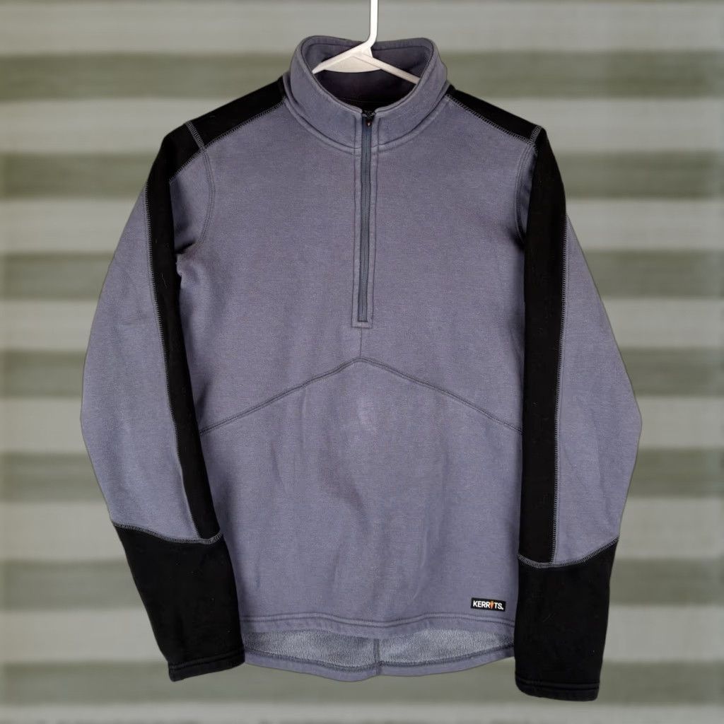 Vintage Kerrits Riding Shirt Women Small Blue Gray 1/4 Zip Mock Neck Pullover Equestrian Size S / US 4 / IT 40 - 1 Thumbnail