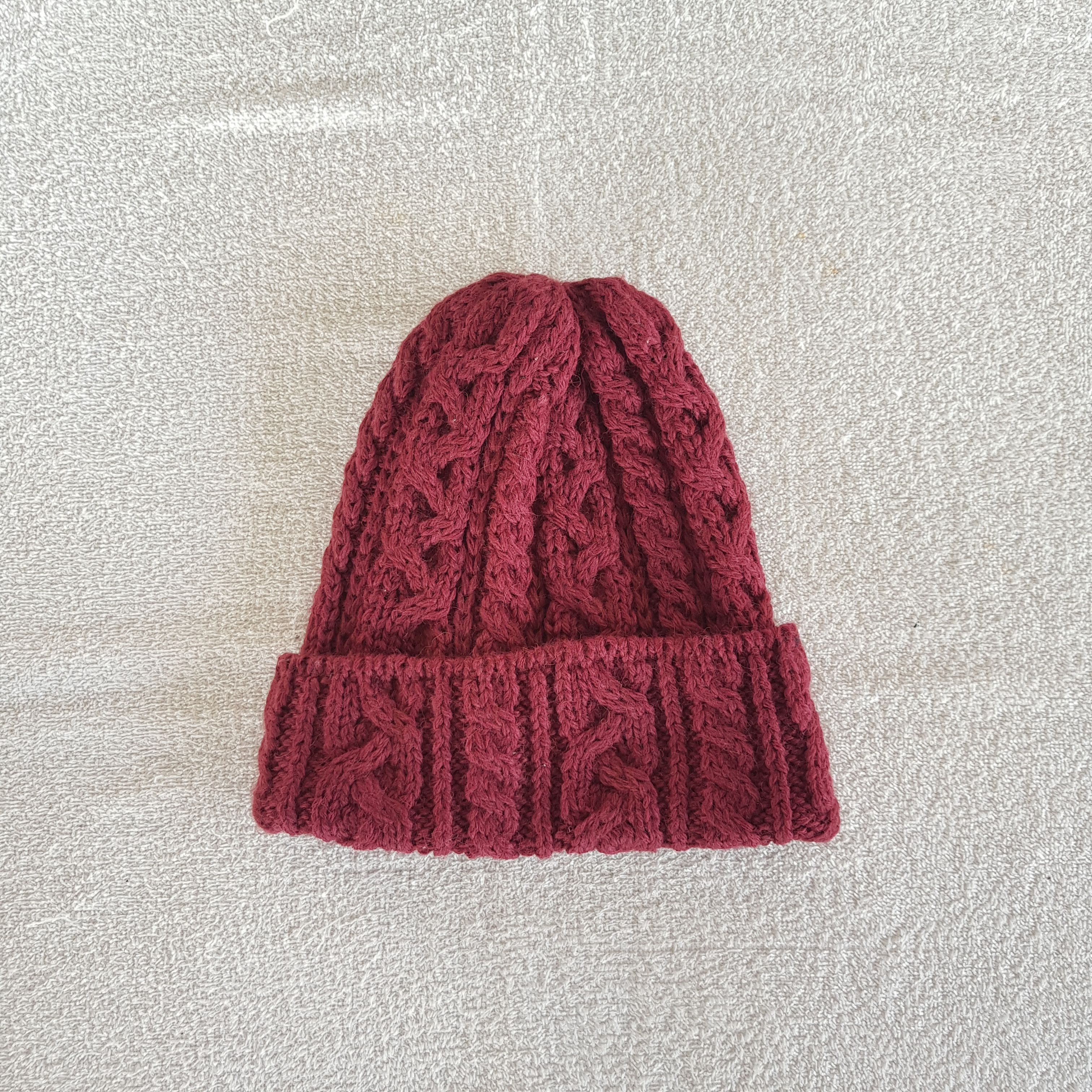 Japanese Brand Vintage Japanese Beanie Fair Isle Ribbed Knit Snow Caps Hats Size ONE SIZE - 5 Thumbnail