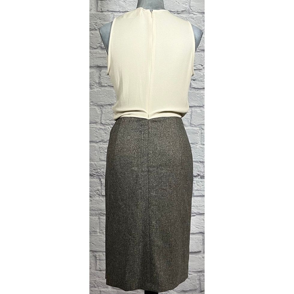 Escada Stunning Escada Draped Neck Silk/Wool/Angora Tweed Dress Size XS / US 0-2 / IT 36-38 - 5 Thumbnail