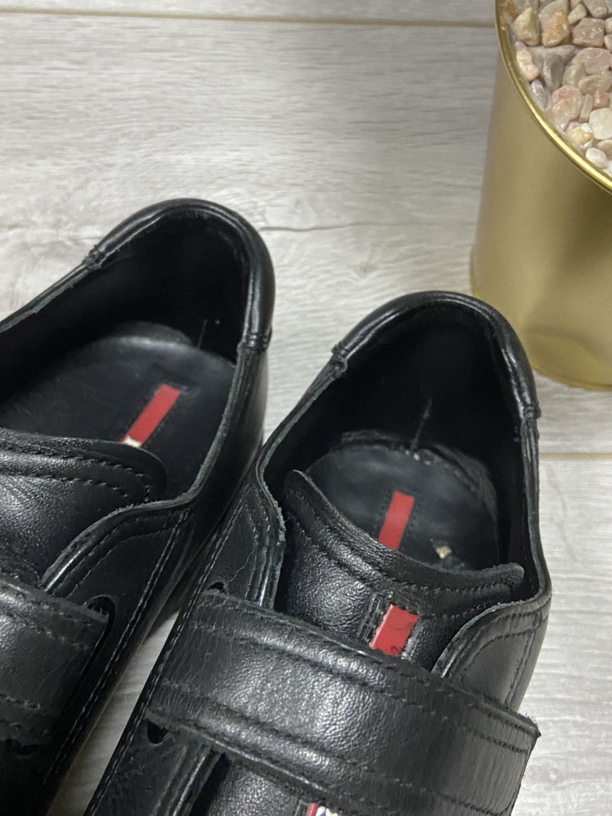 Prada Prada red tab velcro vintage leather sneakers Size US 8 / EU 41 - 9 Thumbnail