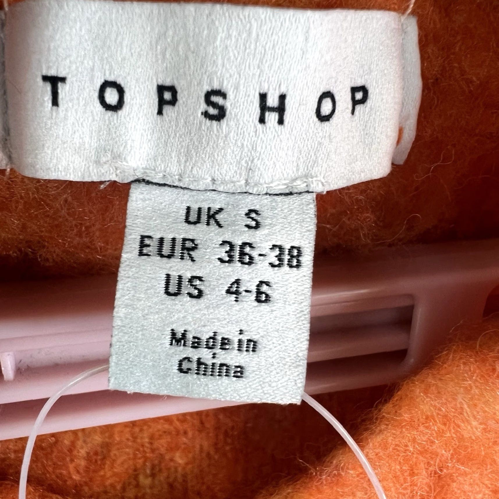 Topshop Topshop Striped Fuzzy Wool Blend Sweater Vest Womens Size S Orange NWT Size S / US 4 / IT 40 - 5 Thumbnail