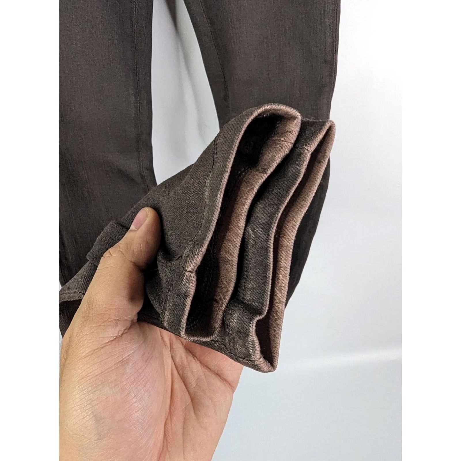 Citizens Of Humanity Citizens of Humanity Greyson in Brown Coated Suedette Legging Jeans 24 1526 Skinny & Slim Women Size 42" / US 20 - 4 Thumbnail