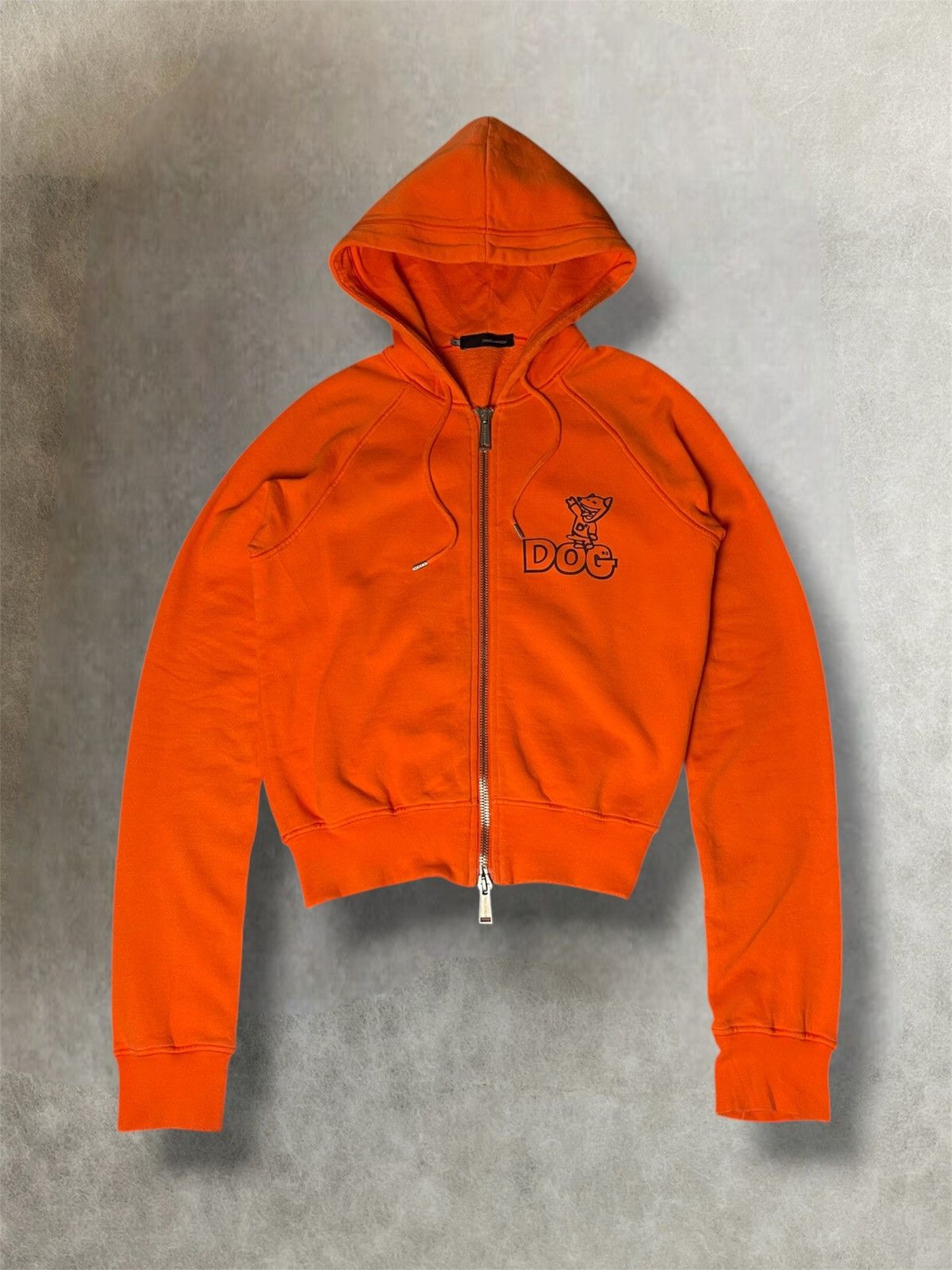 Dsquared2 FW2007 Dsquared2 “Daddy Dog” cropped 2-way zip hoodie Size US M / EU 48-50 / 2 - 1 Thumbnail