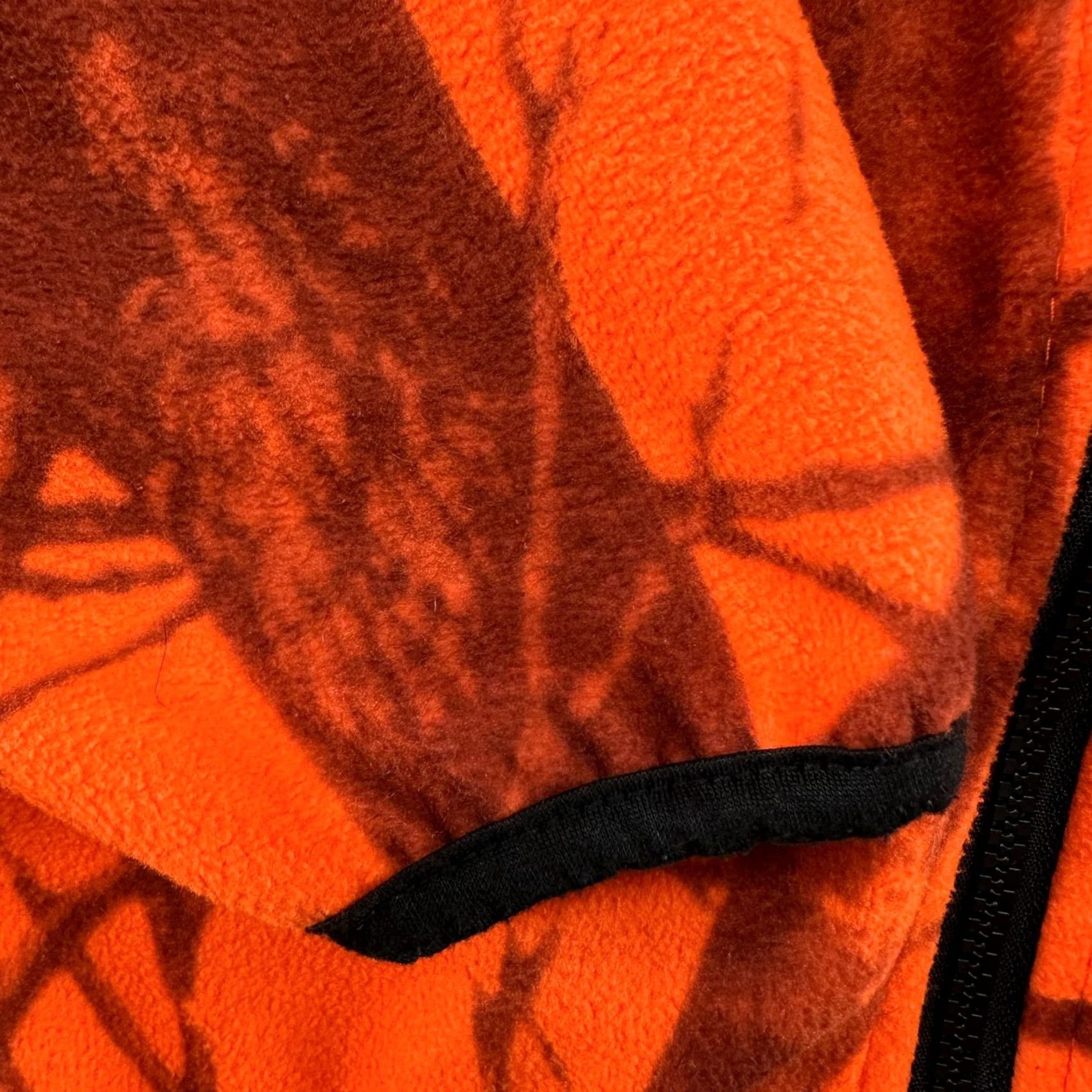Realtree WFS Hoodie Mens L Orange Camo Pullover Hooded Fleece Pocket Camouflage Hunting RealTree Style Crew Neck Size US L / EU 52-54 / 3 - 5 Thumbnail