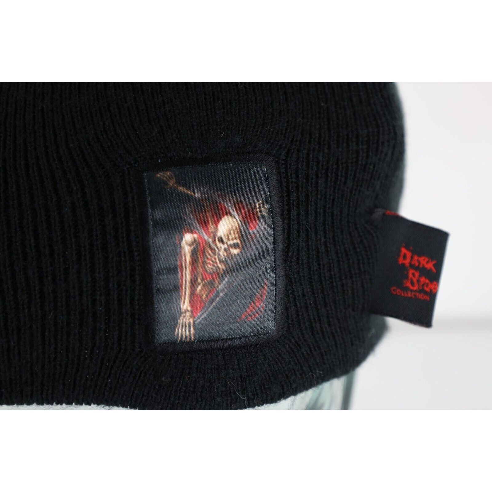 Vintage Vintage Y2K Streetwear Skeleton Demon Mythical Knit Beanie Size ONE SIZE - 2 Thumbnail
