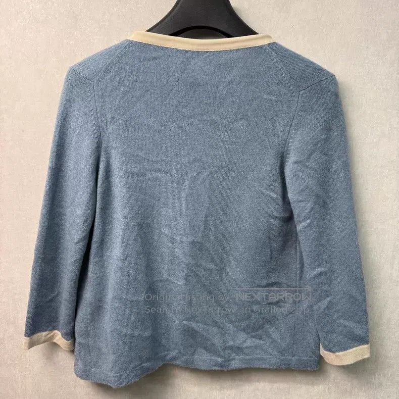Chanel Chanel Gray Knit Cardigan Size XS / US 0-2 / IT 36-38 - 4 Thumbnail