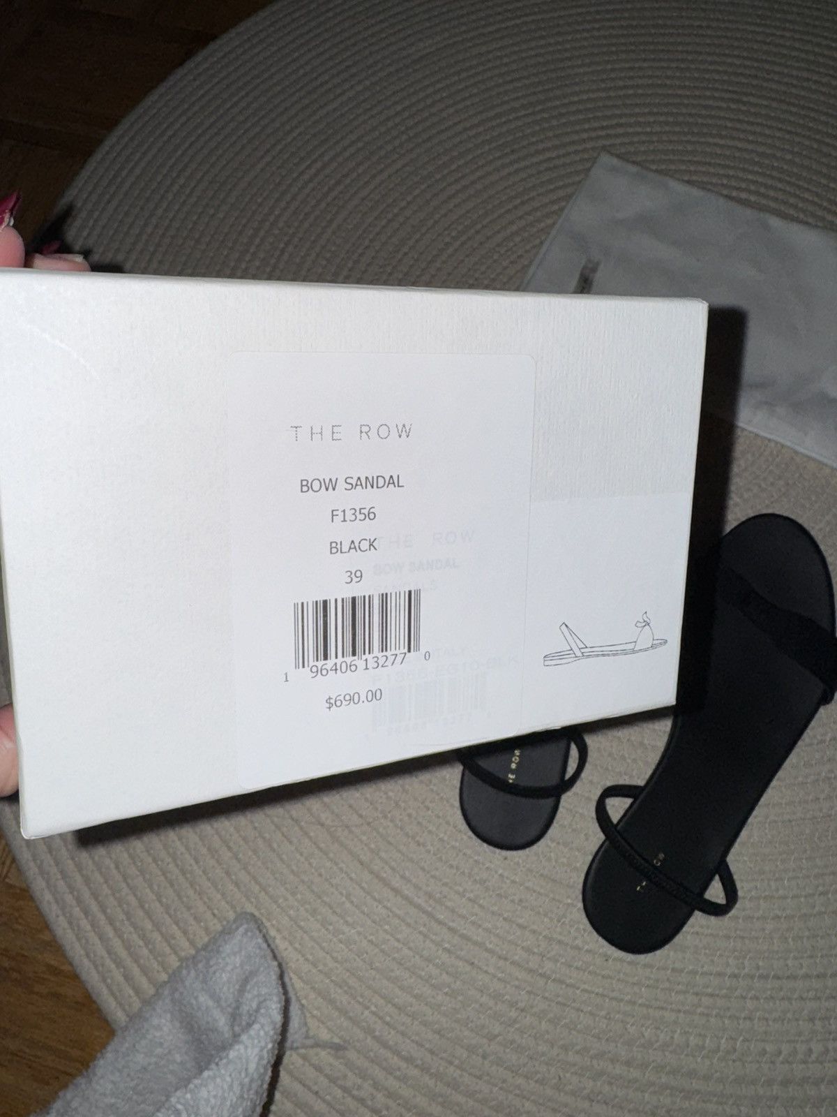 The Row THE ROW Bow leather slingback sandals size 39 Size US 8.5 / IT 38.5 - 10 Thumbnail