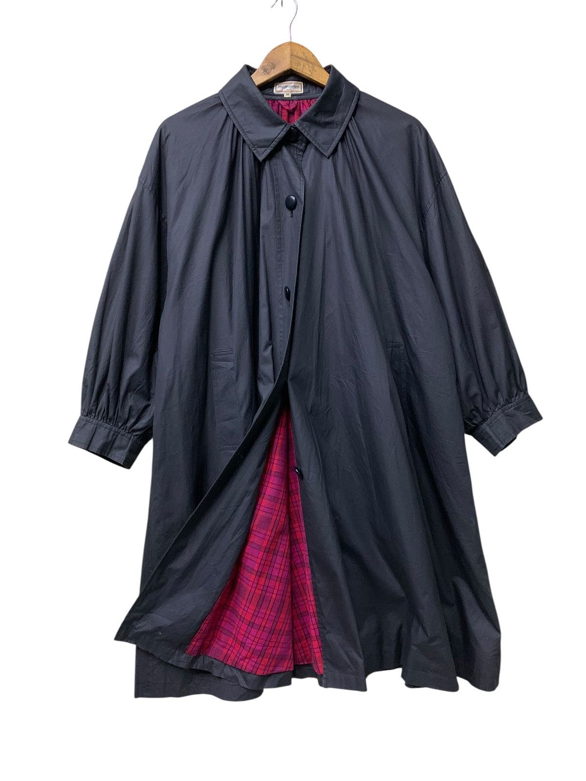 Yves Saint Laurent 🔥VTG YSL PARIS SQUIRREL JACKETS BLACK COATED Size M / US 6-8 / IT 42-44 - 1 Thumbnail