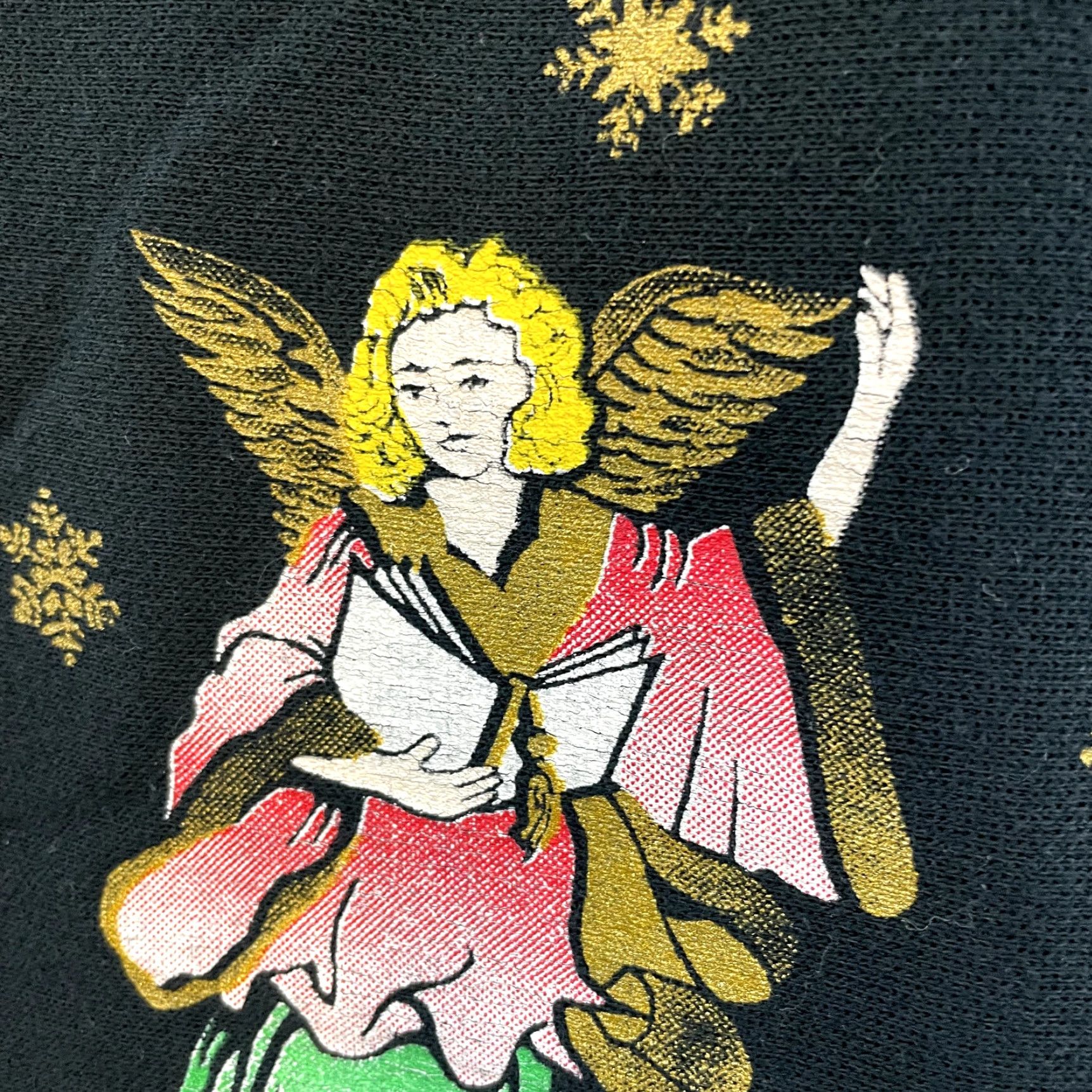 Blair VINTAGE Christmas Sweater Large Angels Holiday Sweatshirt Crewneck Pullover Size L / US 10 / IT 46 - 4 Thumbnail
