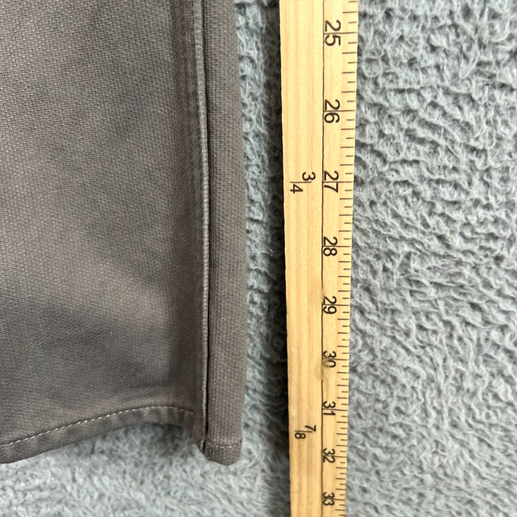 J.Crew VINTAGE J.CREW Men's Chino Pants Casual Cotton Flat Front Straight Leg 32 Waist Gray Size US 31 - 3 Thumbnail
