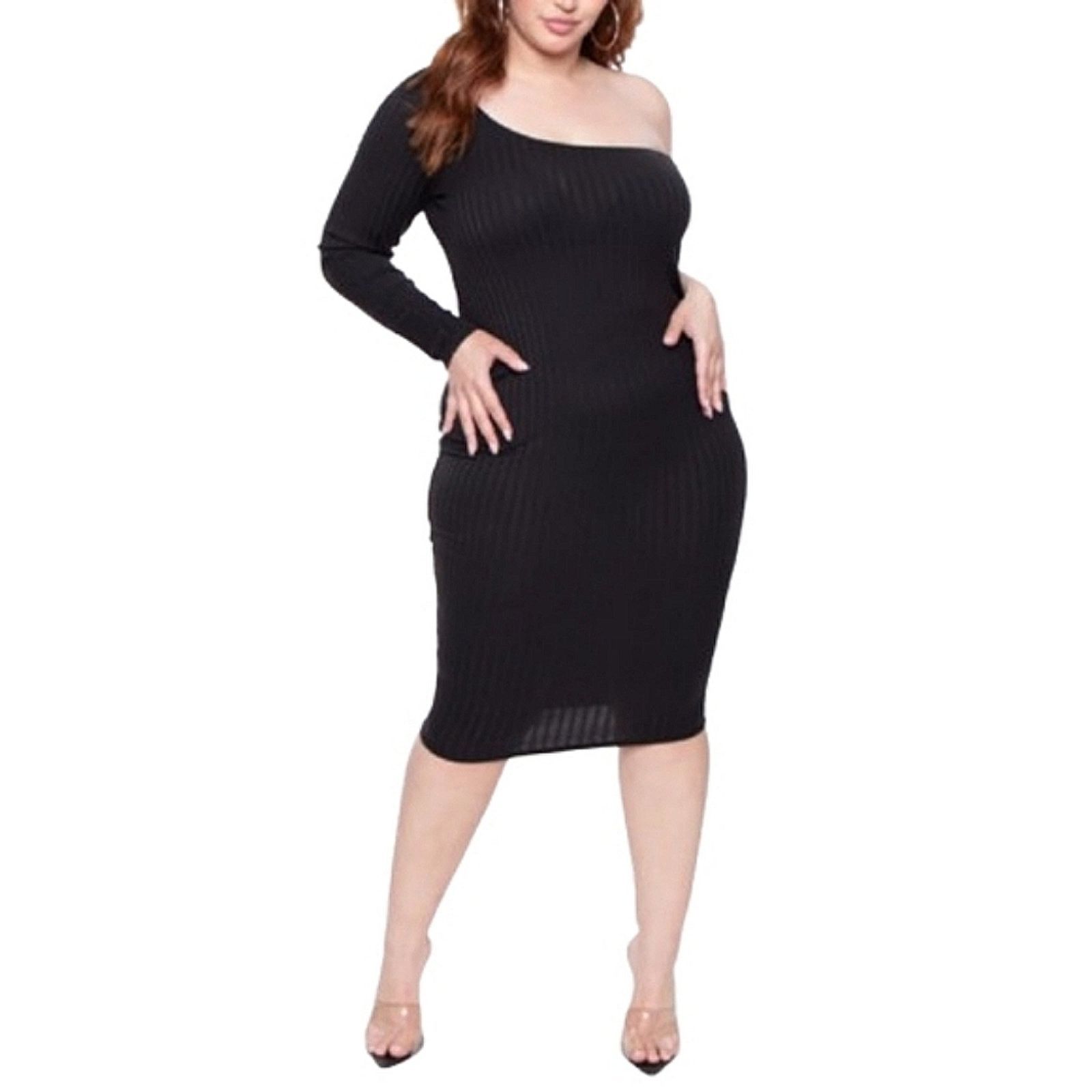 Other CURVYSENSE ☆ SEXY ☆ ONE SHOULDER LBD DRESS ☆ 3x ☆ NWT Size 3XL / US 20-22 - 4 Thumbnail