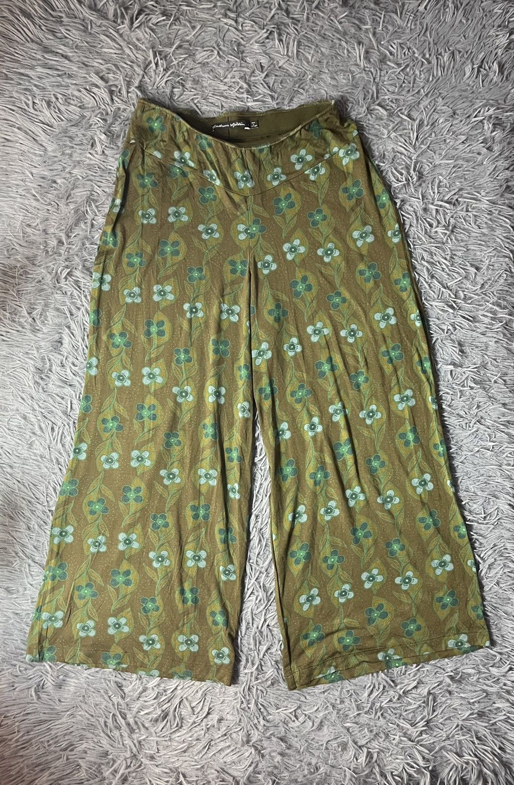 Gudrun Sjoden avant garde wide leg floral print pants