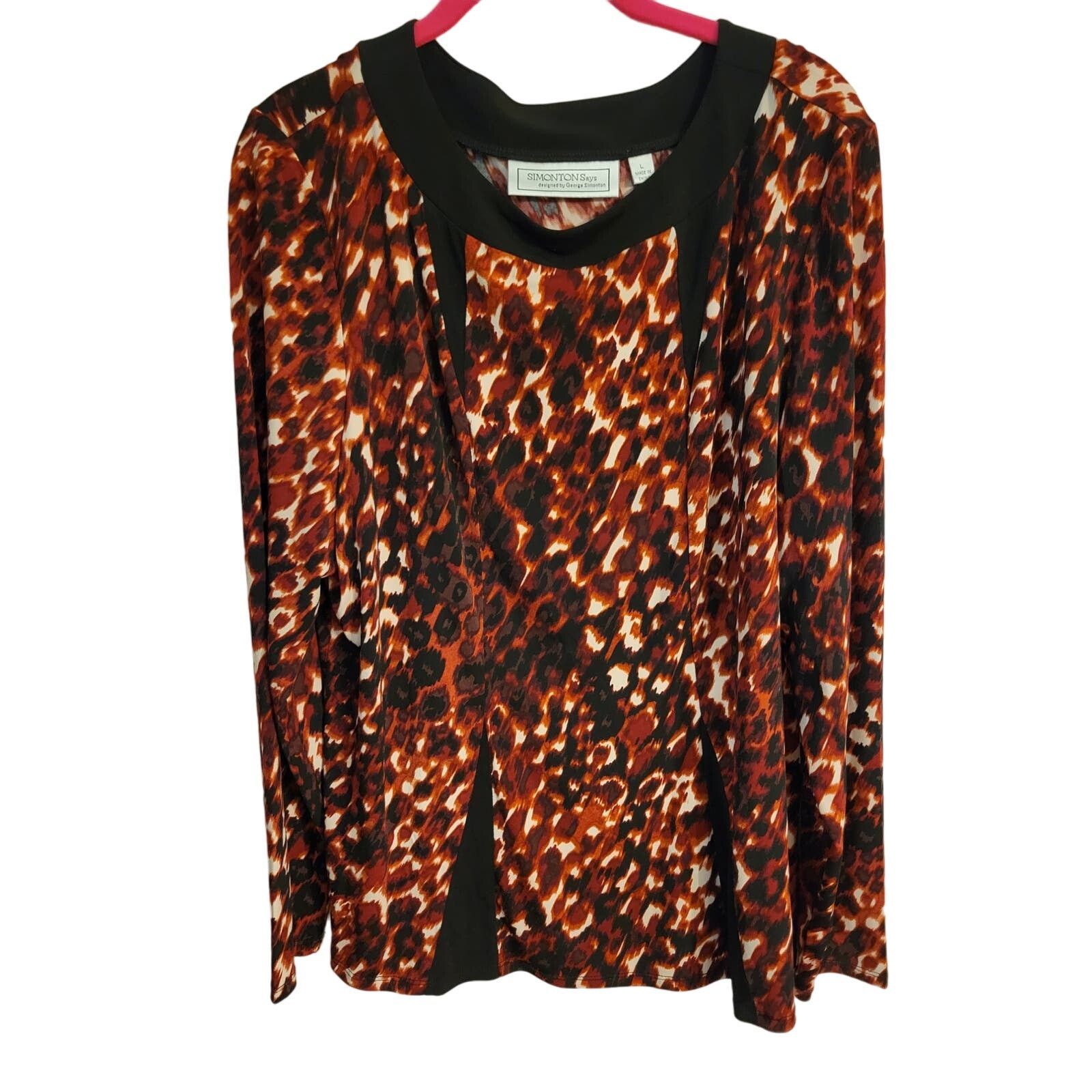 Other Simonton says Top size L Animal Print Size L / US 10 / IT 46 - 1 Thumbnail