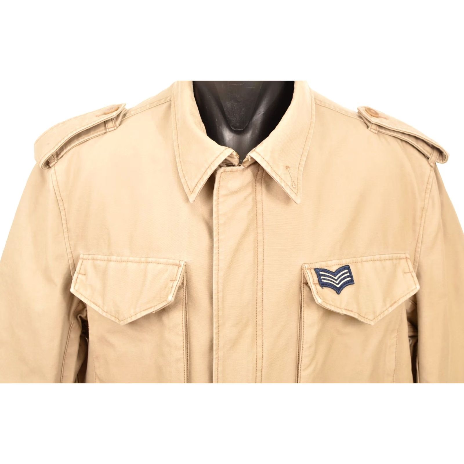 Ted Baker DDP Ted Baker Flak Military Jacket Mens L Beige Cotton Military Jacket Size US L / EU 52-54 / 3 - 2 Thumbnail