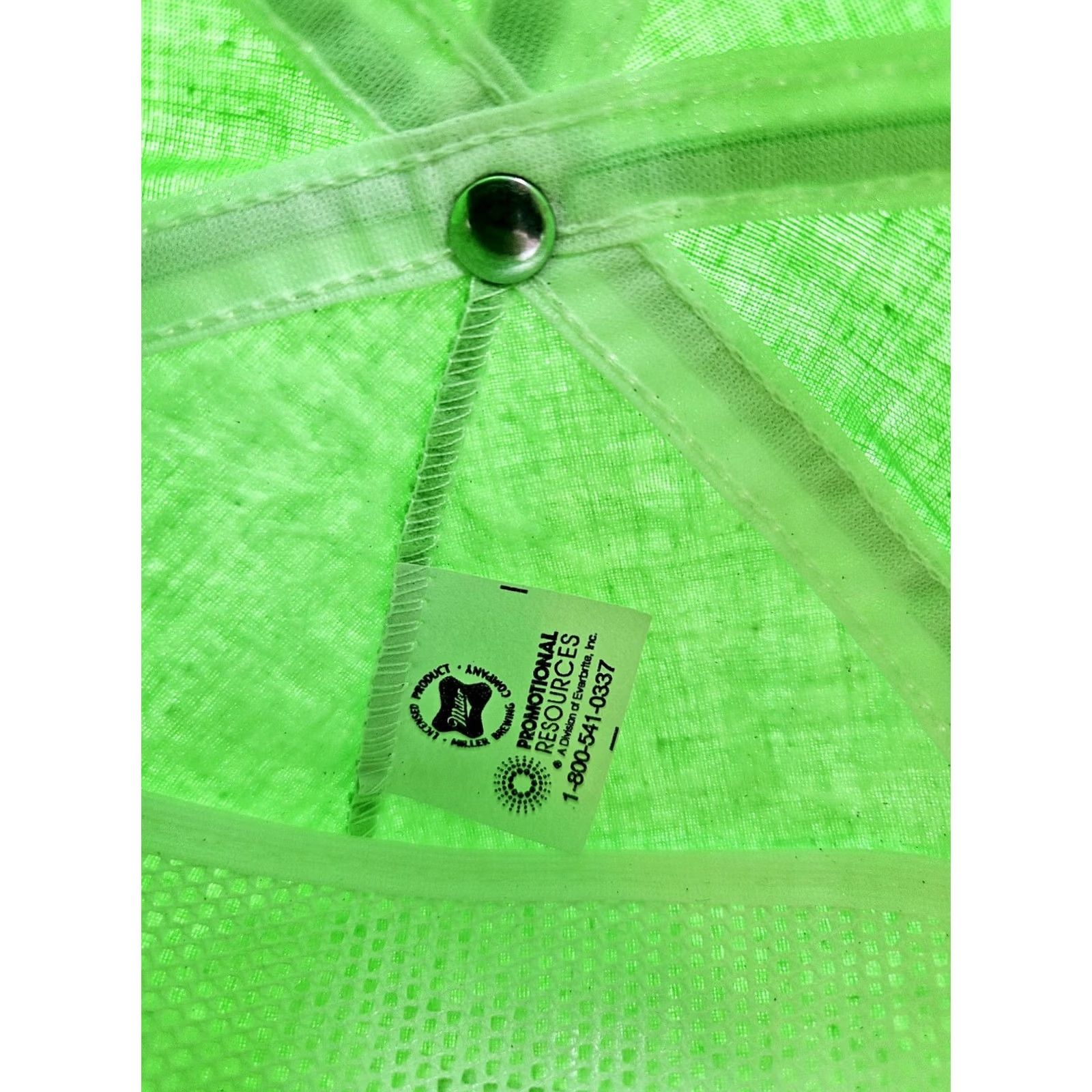 Vintage VINTAGE Miller Genuine Draft 80s Neon Green Adjustable Hat Baseball Cap Mens One Size Green 80s Beer Size ONE SIZE - 7 Thumbnail