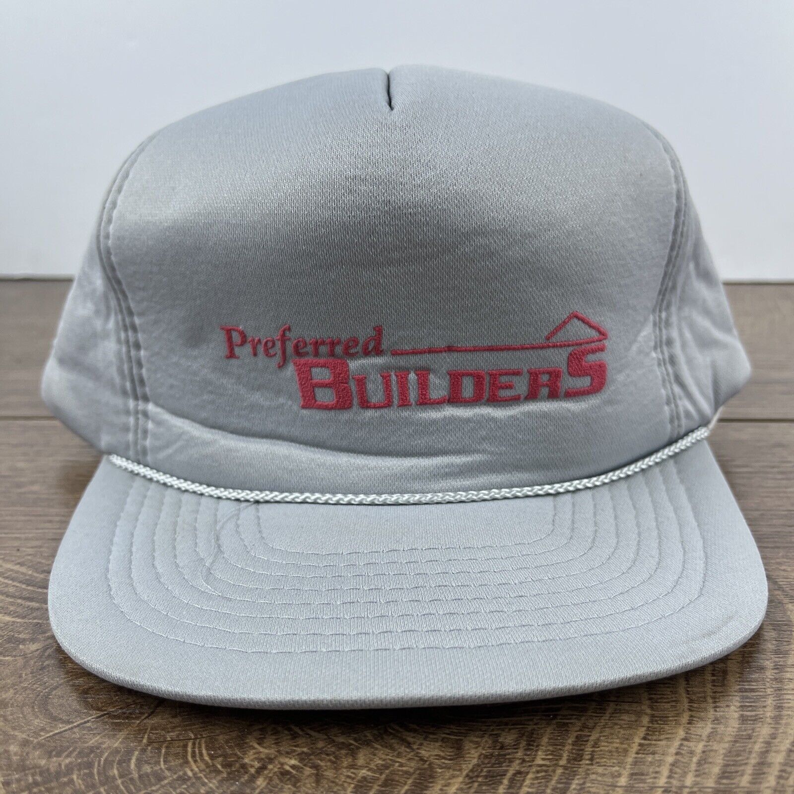 Other Preferred Builders Hat Gray Snapback Hat Adjustable Adult Si Size ONE SIZE - 4 Thumbnail