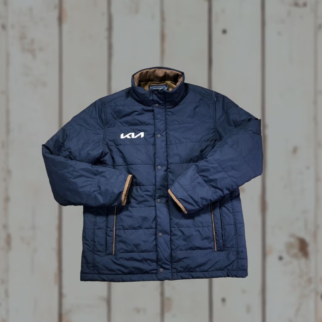 Vineyard Vines Vineyard Vines Jacket Mens L Blue Quilted Full Zip Insulated Lined KIA Logo Size US L / EU 52-54 / 3 - 1 Thumbnail