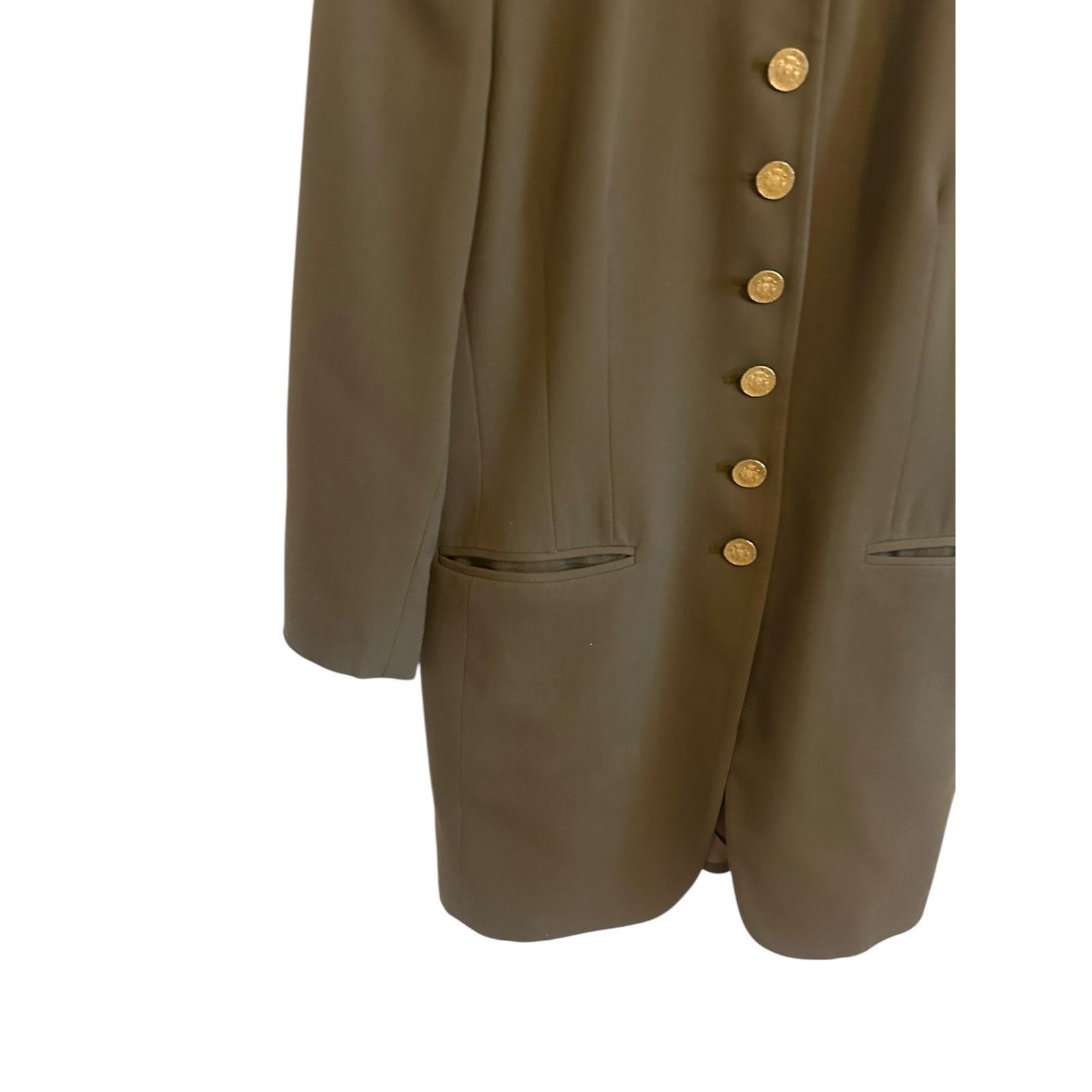 Jones New York Jones New York Brown Gold Button Long Sleeve Collar Blazer Size L / US 10 / IT 46 - 4 Thumbnail
