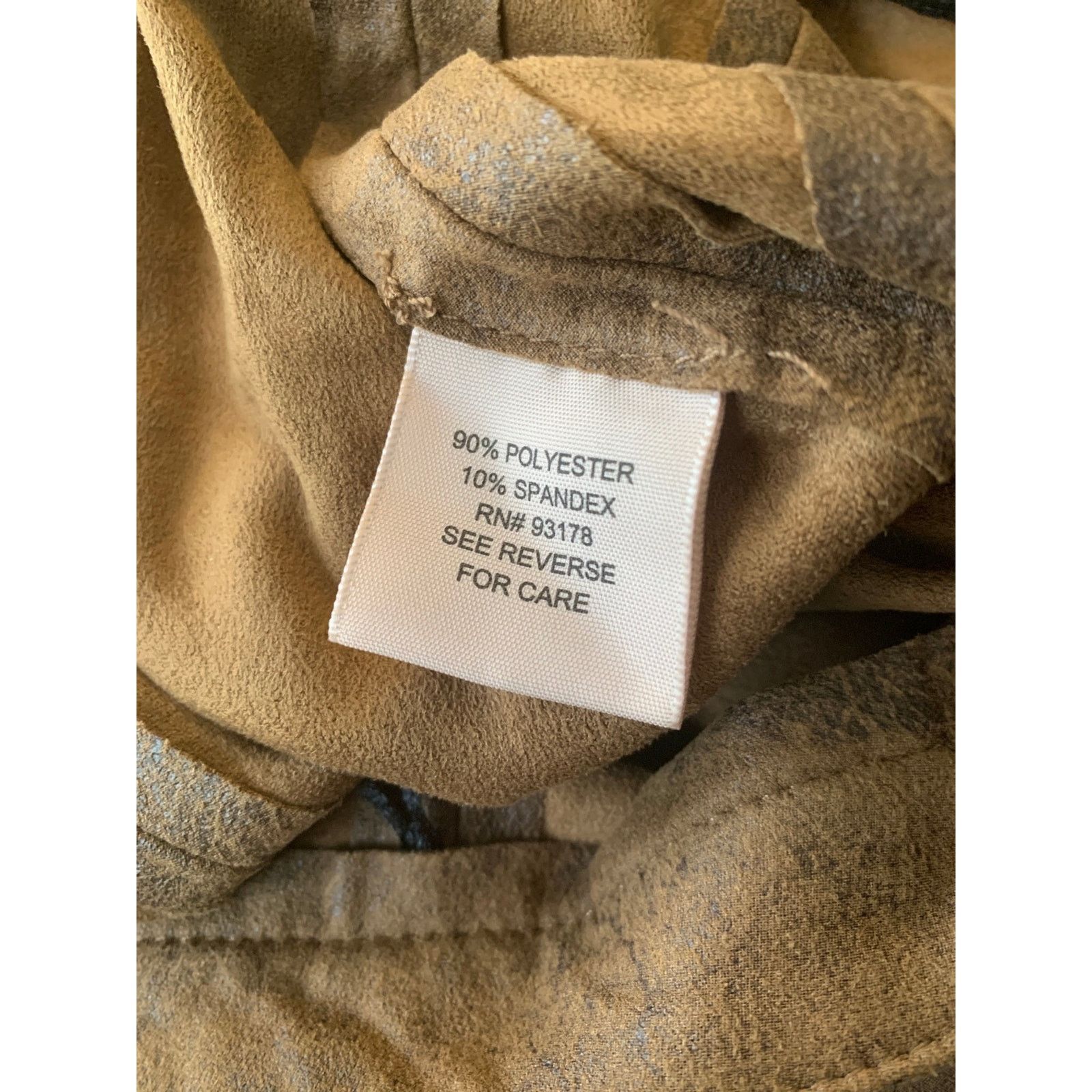 & Other Stories PHILOSOPHY Women's Faux Suede Pants Size 6 Straight Leg Y2K Size 30" / US 8 / IT 44 - 7 Thumbnail