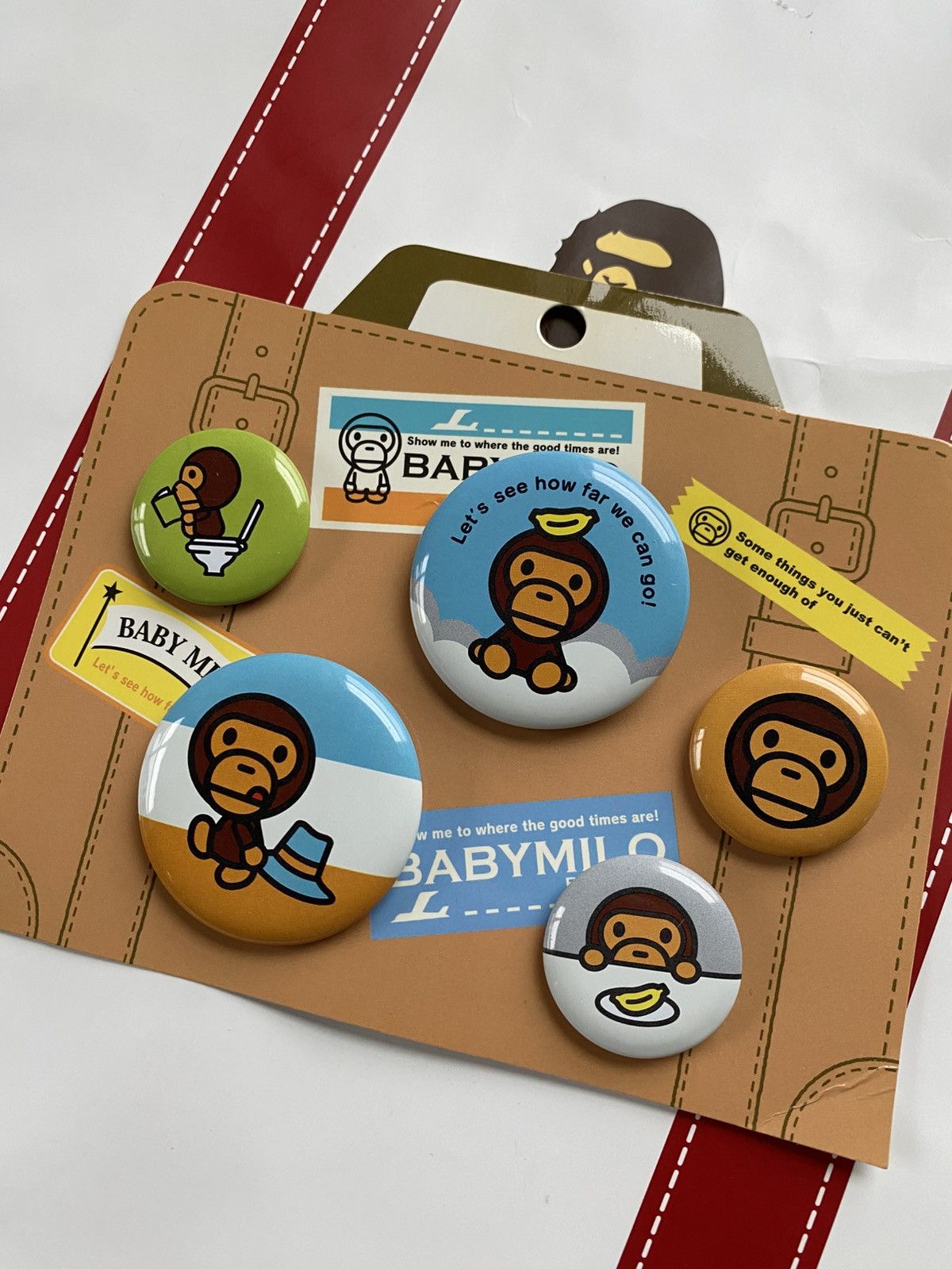 Bape Bape Baby Milo Pin Button Set Size ONE SIZE - 1 Thumbnail