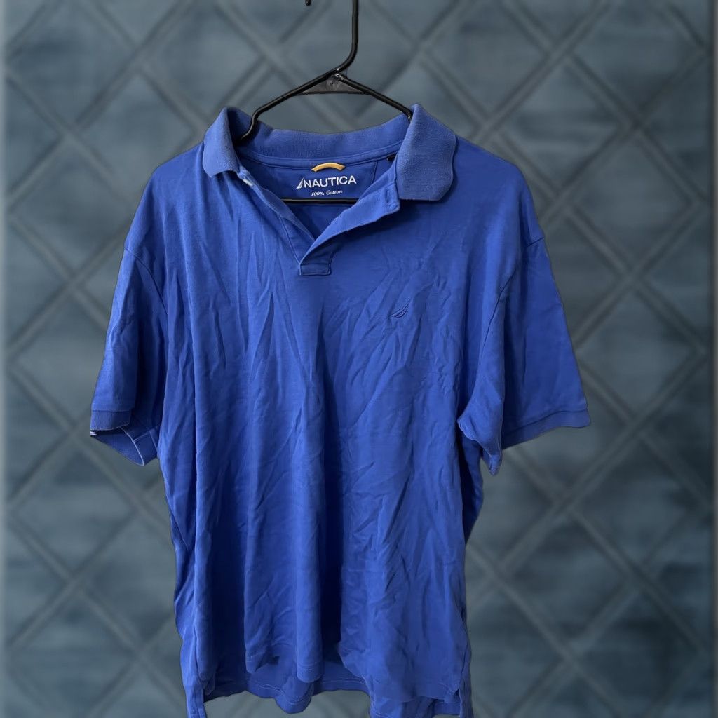 Nautica Nautica Polo Shirt Mens Large Blue Short Sleeve Cotton Logo Classic Golf Boating True Deck Shirt Regular Fit Mens Size US L / EU 52-54 / 3 - 1 Thumbnail