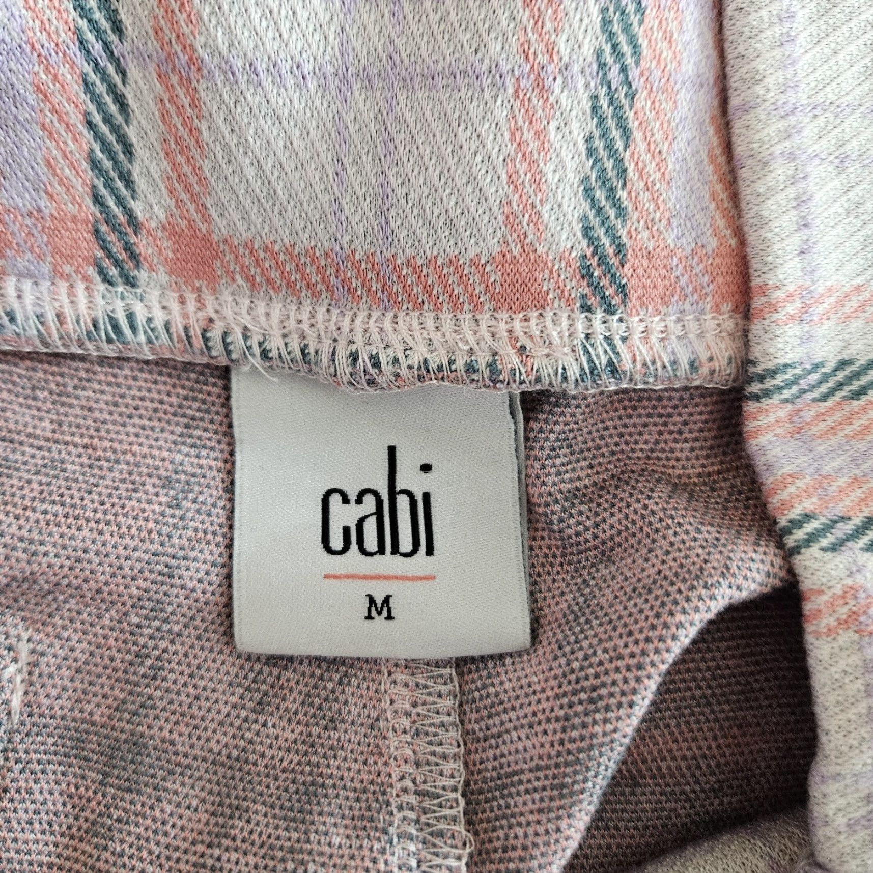 Vintage Cabi Womens Playdate Crop Wide-Leg Pants Sz Medium Pink Plaid High Rise Size 32" / US 10 / IT 46 - 7 Thumbnail