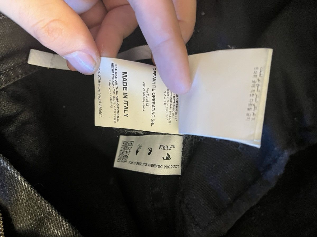 Off-White Off White Black denim logo Jeans Size US 36 / EU 52 - 11 Thumbnail