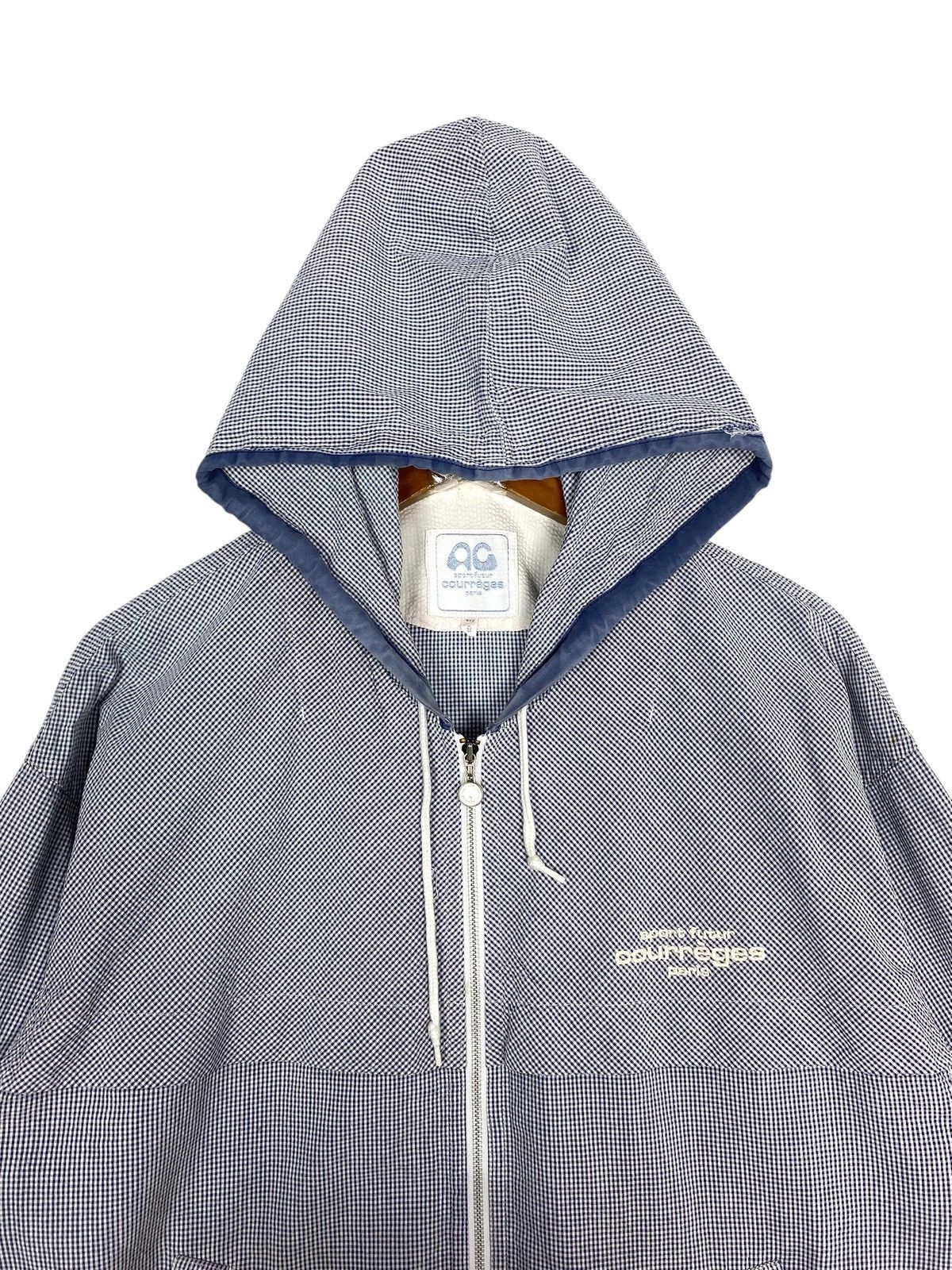 Courreges Rare‼️ Courreges Distressed Hoodie Zipper Jacket Size US M / EU 48-50 / 2 - 4 Thumbnail