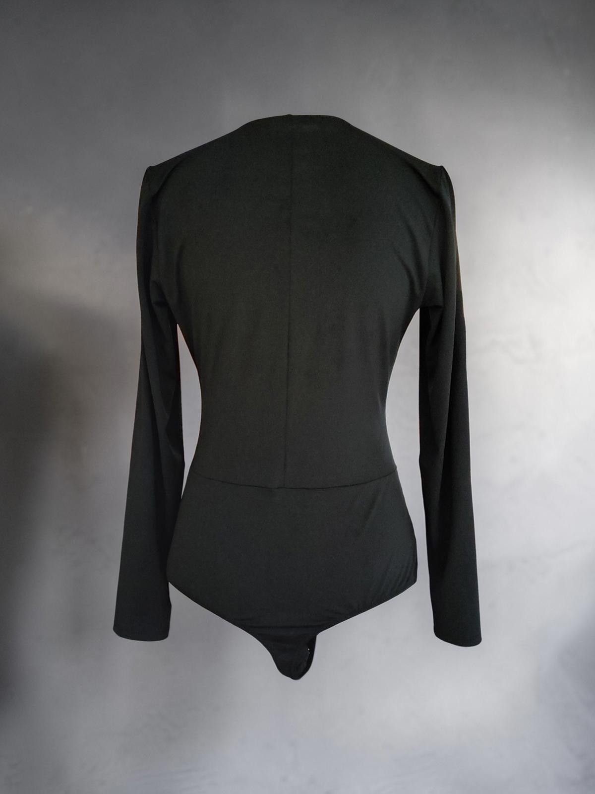 Other Black Long Sleeve Lace Detail Bodysuit - Size Large Size ONE SIZE - 5 Thumbnail