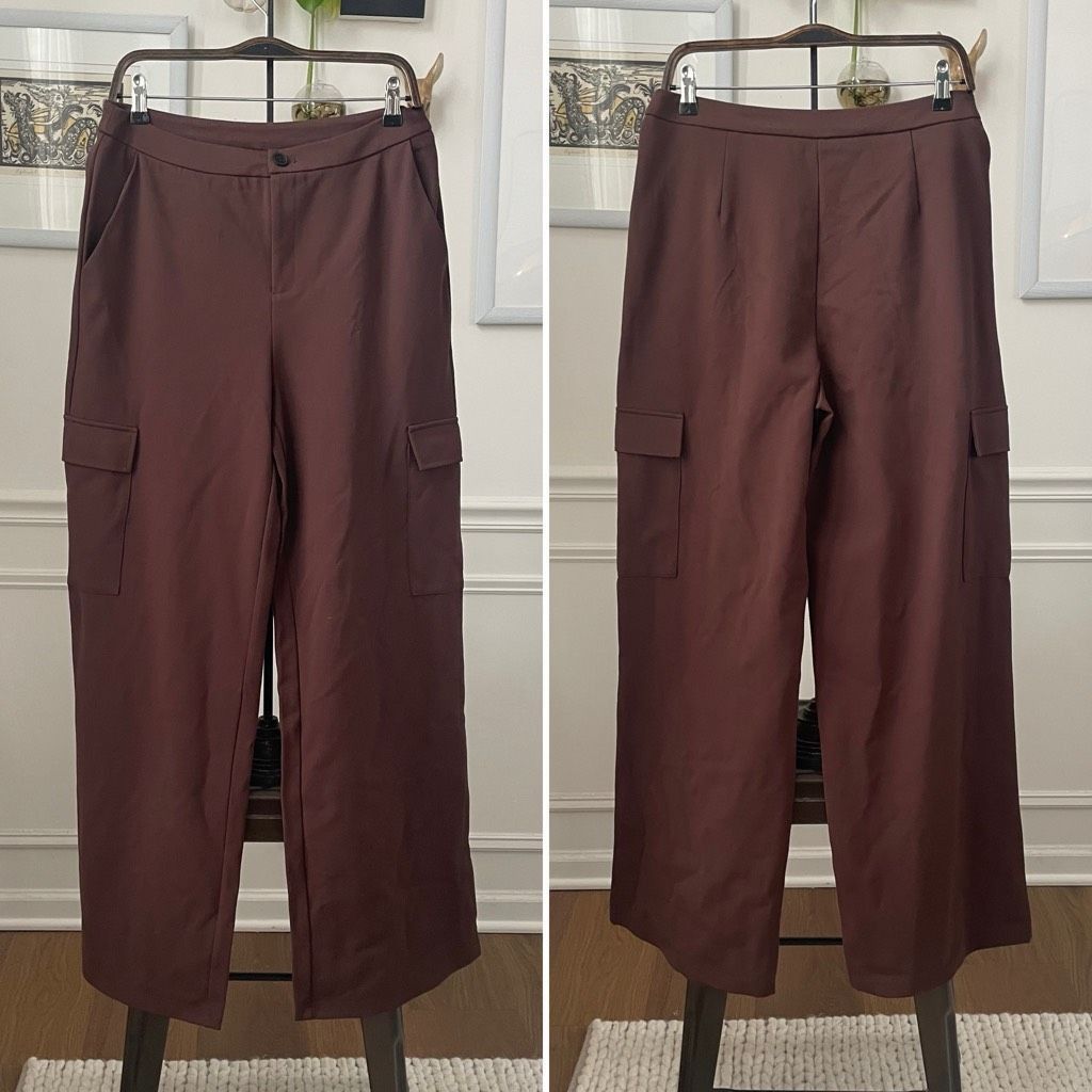 Other NWT OGL Move Brown Wide Leg Cargo Pants $65 L Size 30" / US 8 / IT 44 - 1 Thumbnail