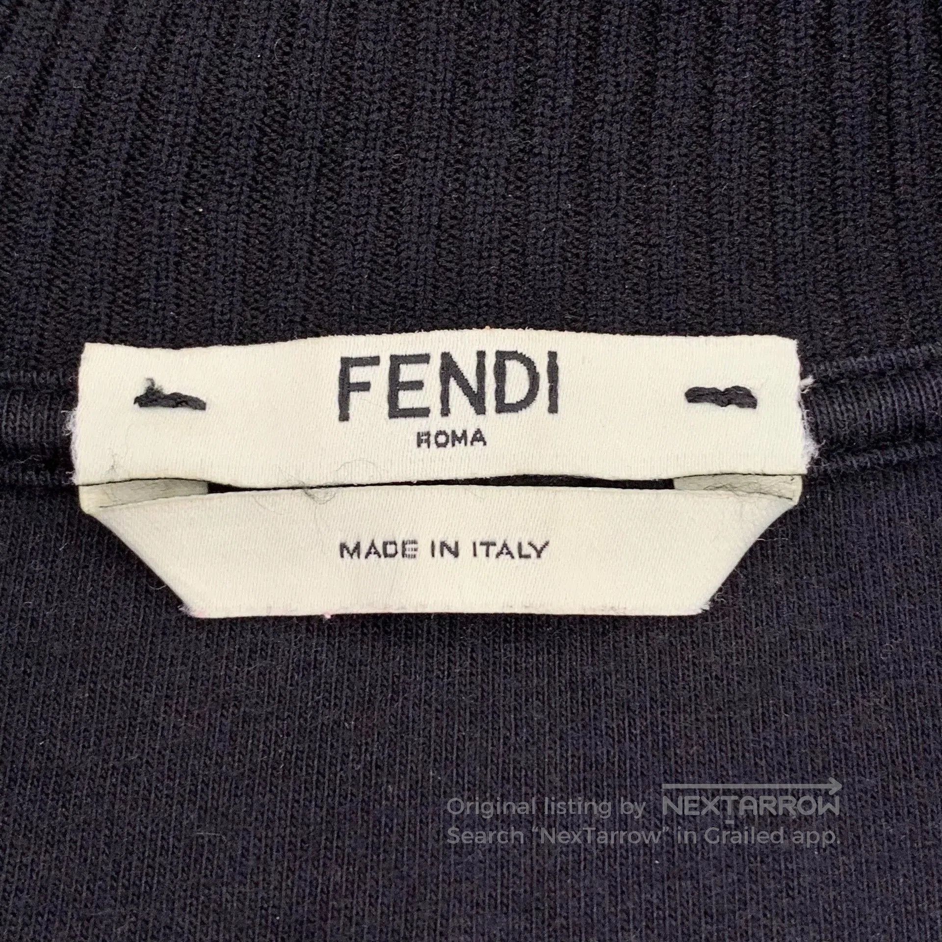 Fendi Fendi Black Logo Zip Jacket Size S. Size US S / EU 44-46 / 1 - 5 Thumbnail