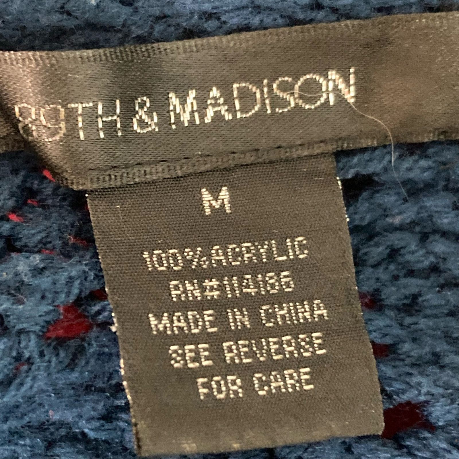 Other 89th & Madison Women's Blue Crochet Knit Sweater Size M Size M / US 6-8 / IT 42-44 - 2 Thumbnail