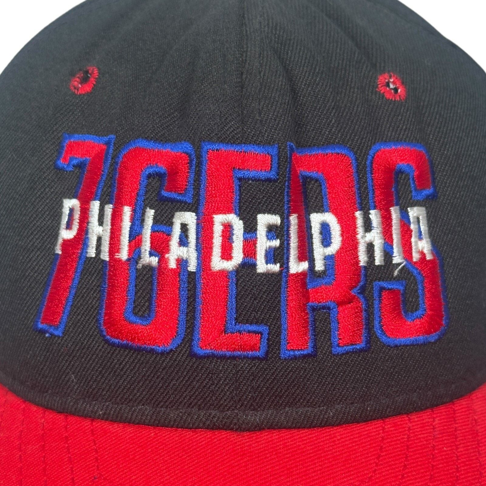 Other Vintage AJD Philadelphia 76ers Snapback Hat Men's Red Black Size ONE SIZE - 5 Thumbnail