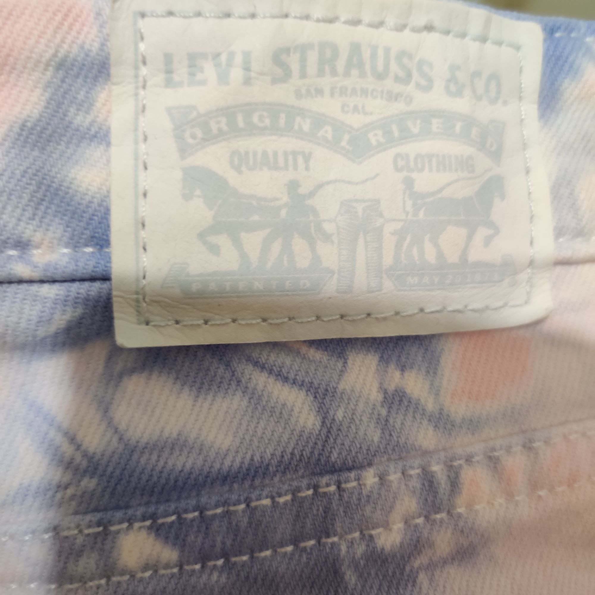 Levi's Levis Womens 721 High Rise Skinny Ankle Jeans Tie Dye Denim Size 30" / US 8 / IT 44 - 7 Thumbnail
