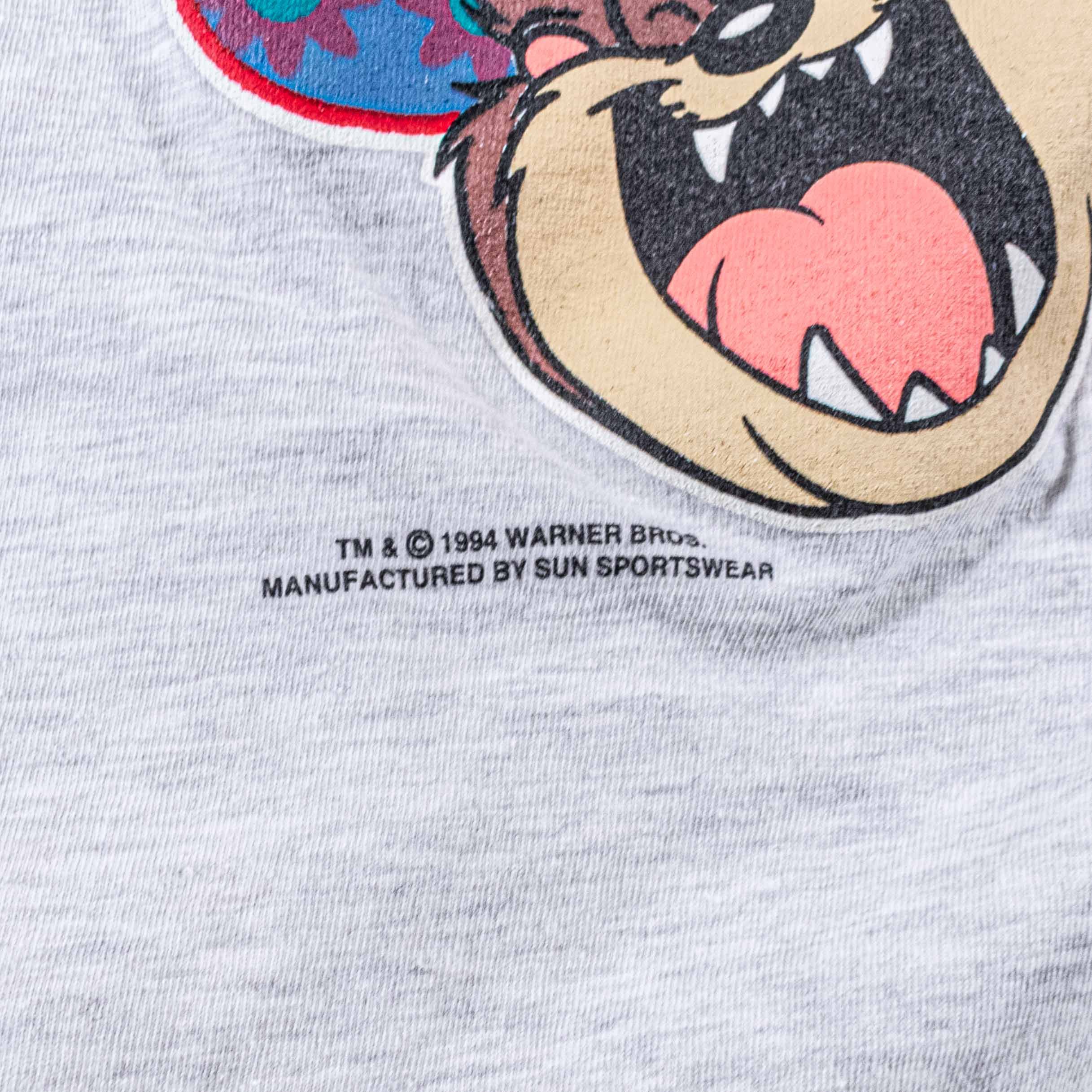 Warner Bros Vtg Looney Tunes Baseball Jersey Taz Bugs Tweety Sylvester Size US XL / EU 56 / 4 - 5 Thumbnail