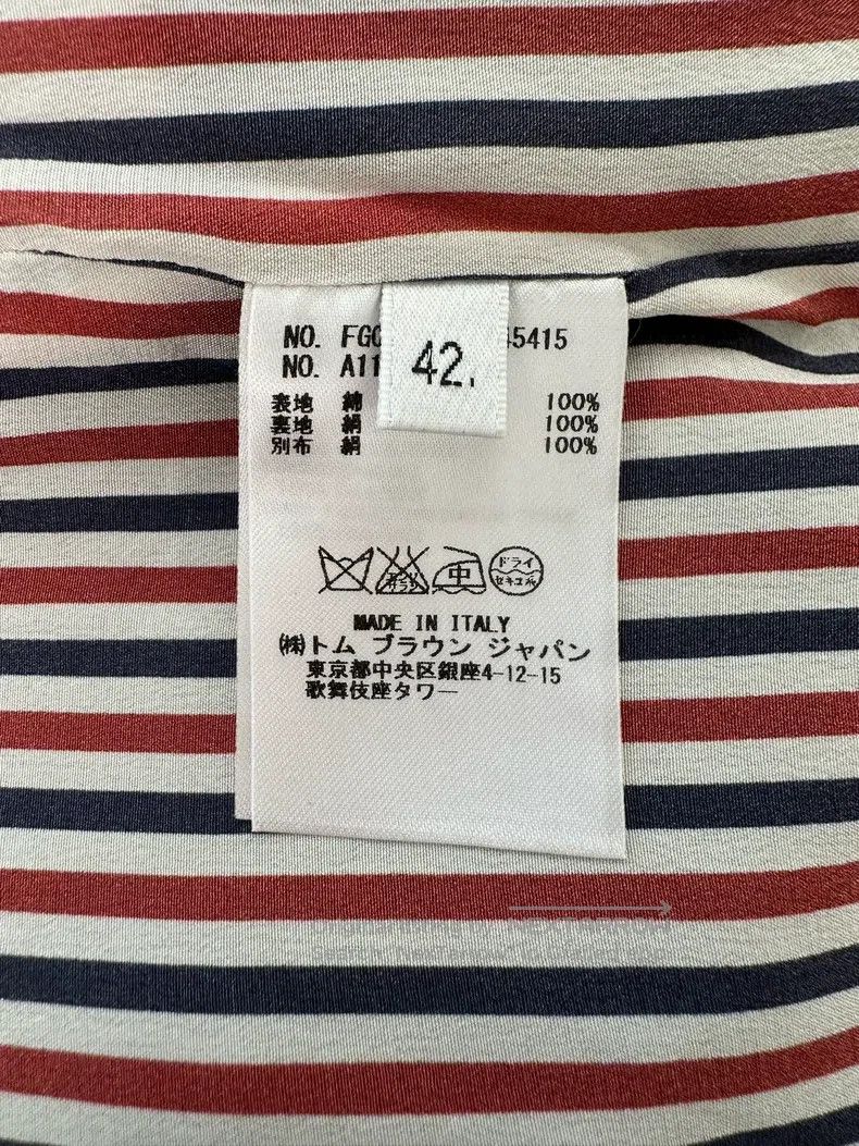Thom Browne Thom Browne Navy Blue Classic Logo Fringed Short Dress Size 27" / US 4 / IT 40 - 9 Thumbnail