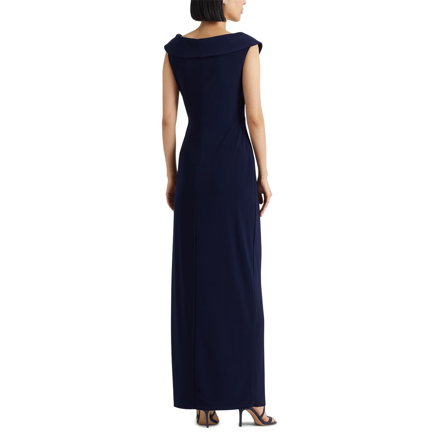 Lauren Ralph Lauren o1g2r1mq0825 Leonidas Twist Gown in Navy Size XS / US 0-2 / IT 36-38 - 3 Thumbnail