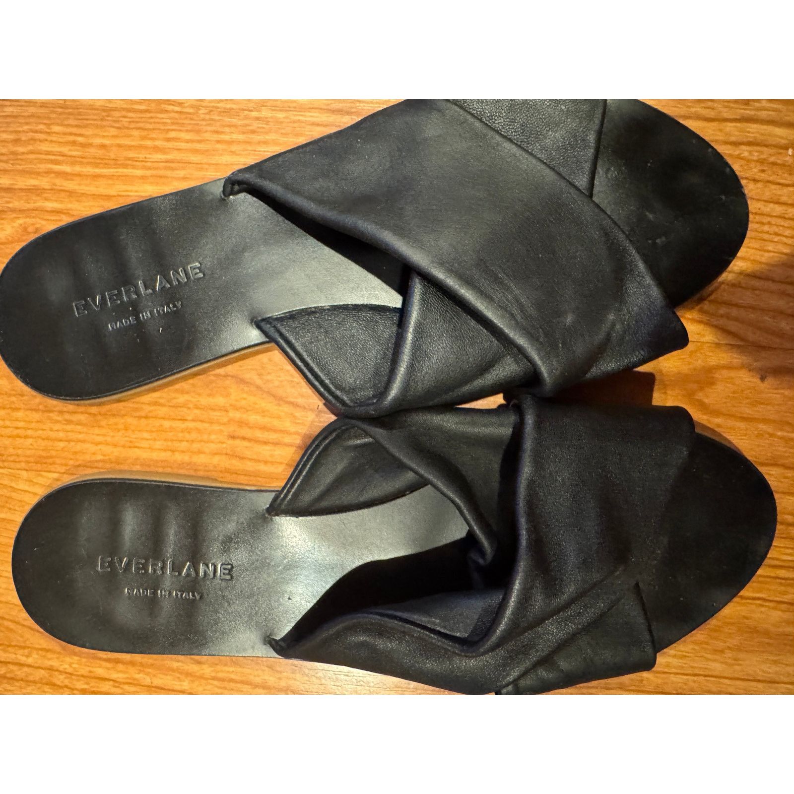 Everlane Italy Everlane Black Slides Sandals Ladies 8 Size US 8 / IT 38 - 2 Thumbnail