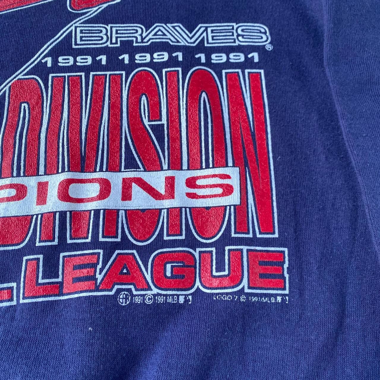 Vintage VINTAGE 1991 MLB BRAVES ATLANTA CREWNECK Size US L / EU 52-54 / 3 - 9 Thumbnail
