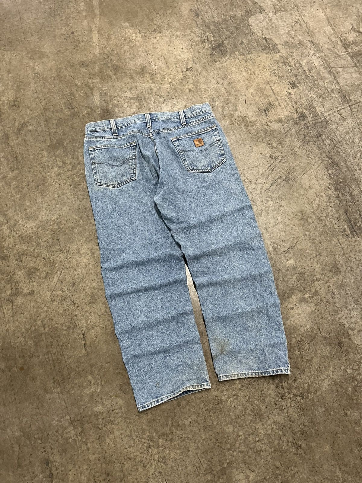 Carhartt × Vintage Carhartt baggy fit denim pants hype rare workwear skater Size US 38 / EU 54 - 2 Thumbnail