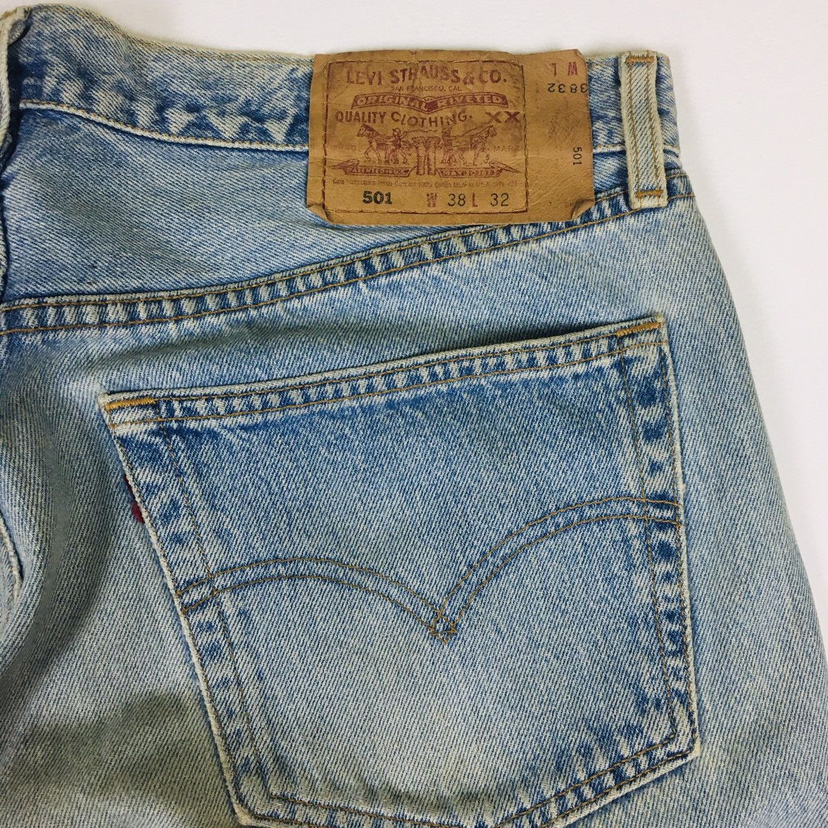 Levi's Vintage Clothing Vintage 90s Levi’s 501 Distress Size US 38 / EU 54 - 8 Thumbnail