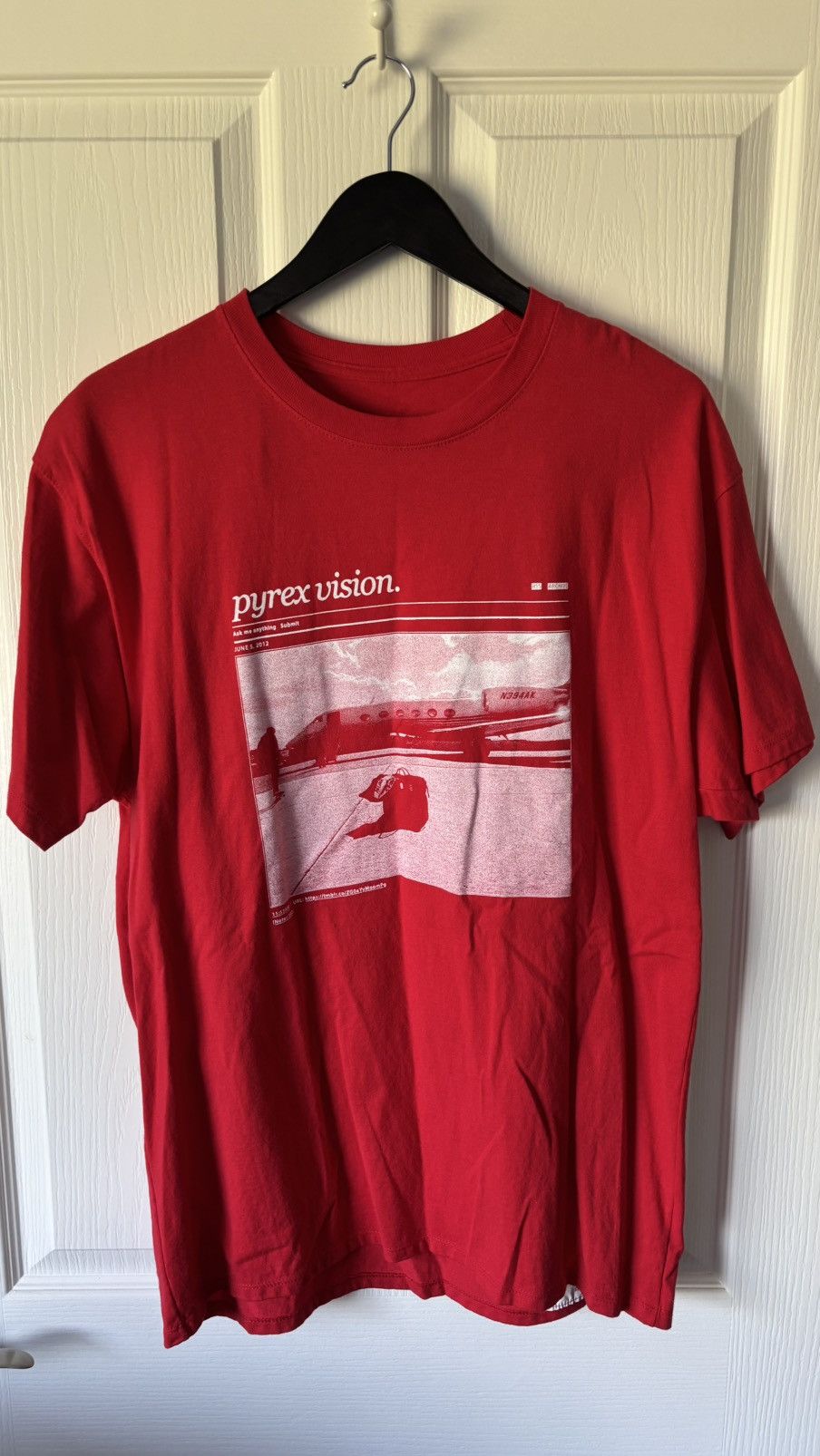 Virgil Abloh x Pyrex Vision x Denim Tears Red T-Shirt