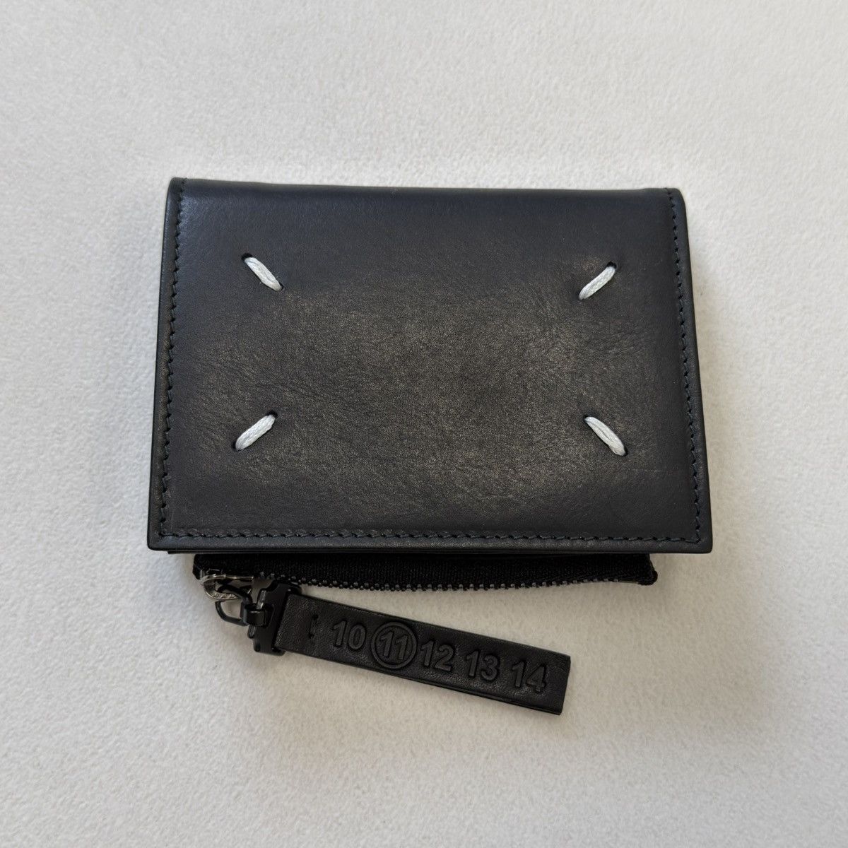 Maison Margiela A/W 20 Black Leather Zip Wallet Size ONE SIZE - 17 Thumbnail